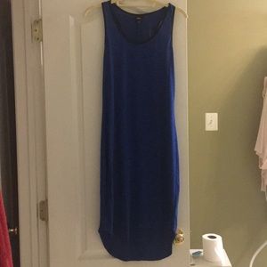 Like new Mossimo blue cotton dress with black trim